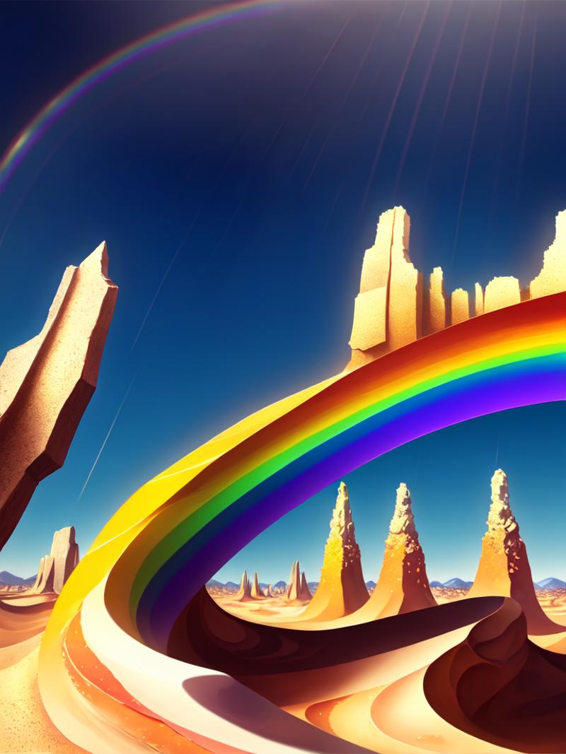 00186-2623342266-bizhibowen,Desert, blue sky, rainbow.png